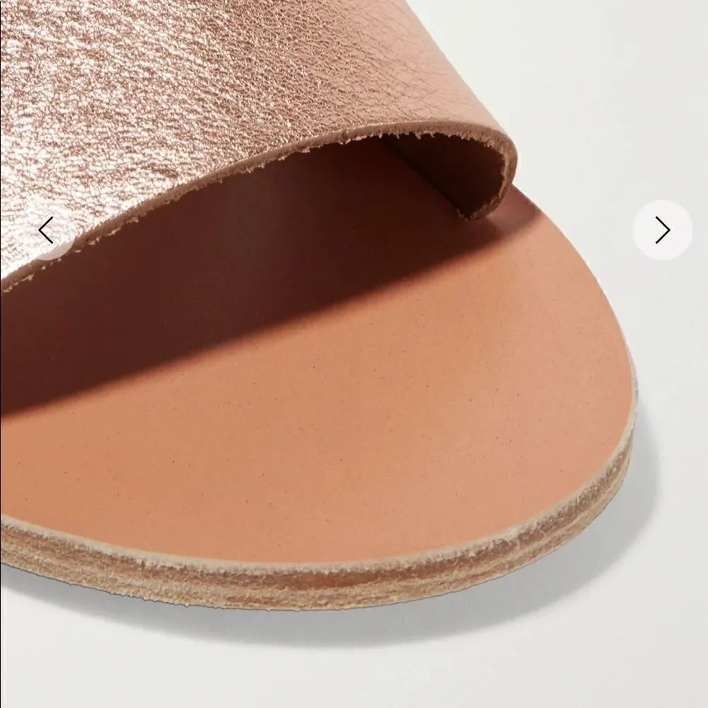 ⚡️Ancient Greek Women’s slide soft top leather grain leather sandals size 6, new